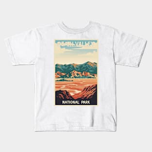Death Valley National Park Vintage Travel  Poster Kids T-Shirt